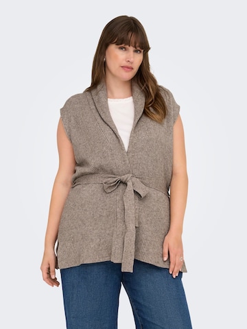 Gilet 'CARKATIA' ONLY Carmakoma en gris : devant