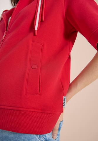 CECIL Zip-Up Hoodie in Red
