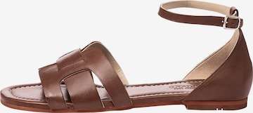 LLOYD Strap Sandals in Brown: front