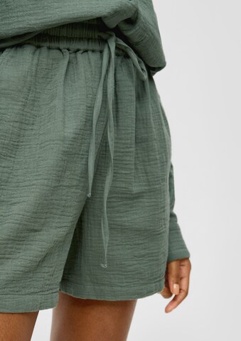 Wide Leg Pantalon QS en vert