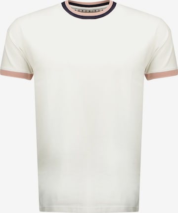 T-Shirt ' GABIN ' Deeluxe en blanc : devant