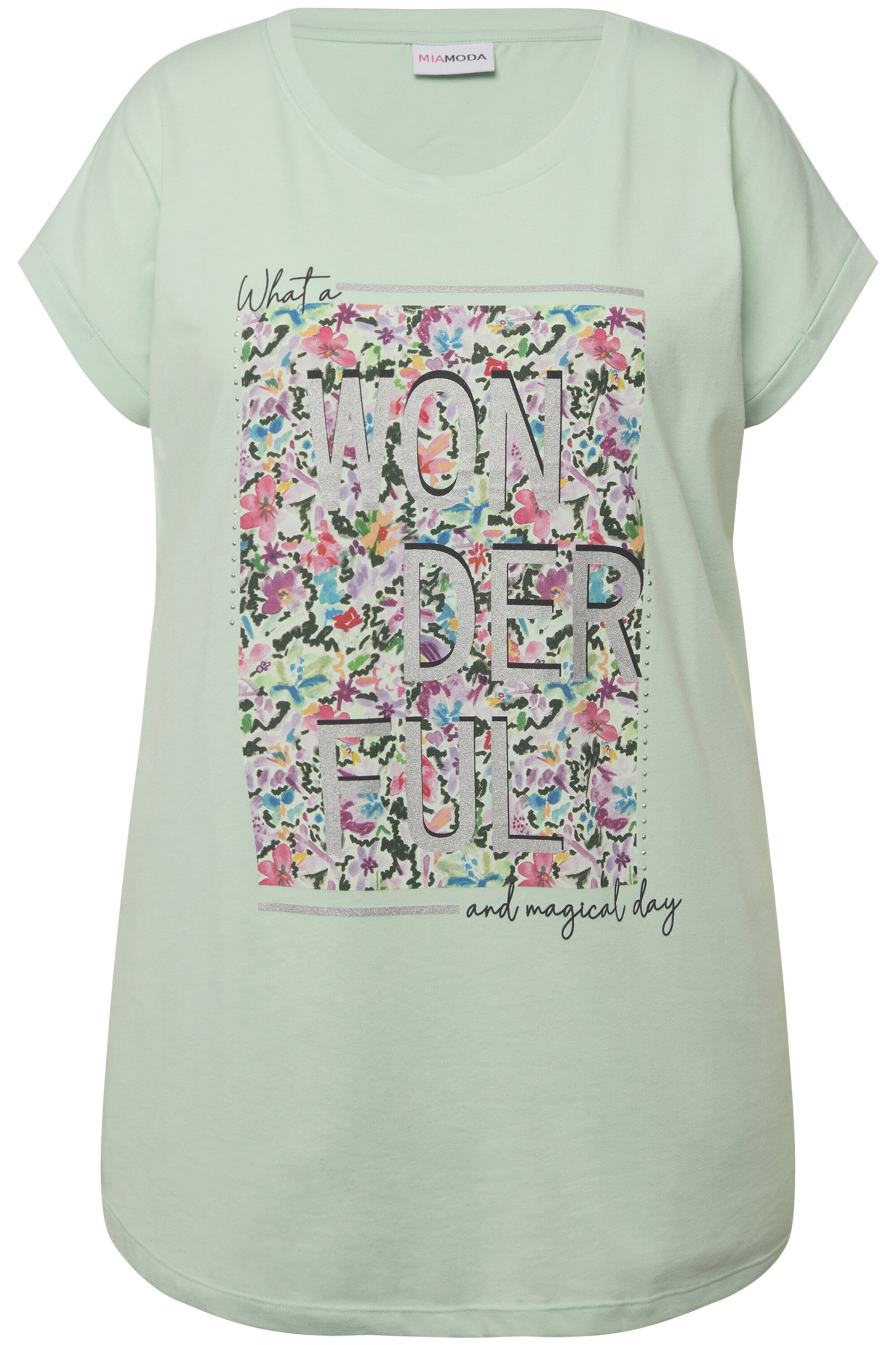 T-shirt MIAMODA en vert : devant