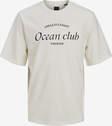 T-Shirt 'Ocean Club' JACK & JONES en beige : devant