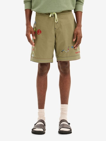 Desigual Swimming shorts in Green: front
