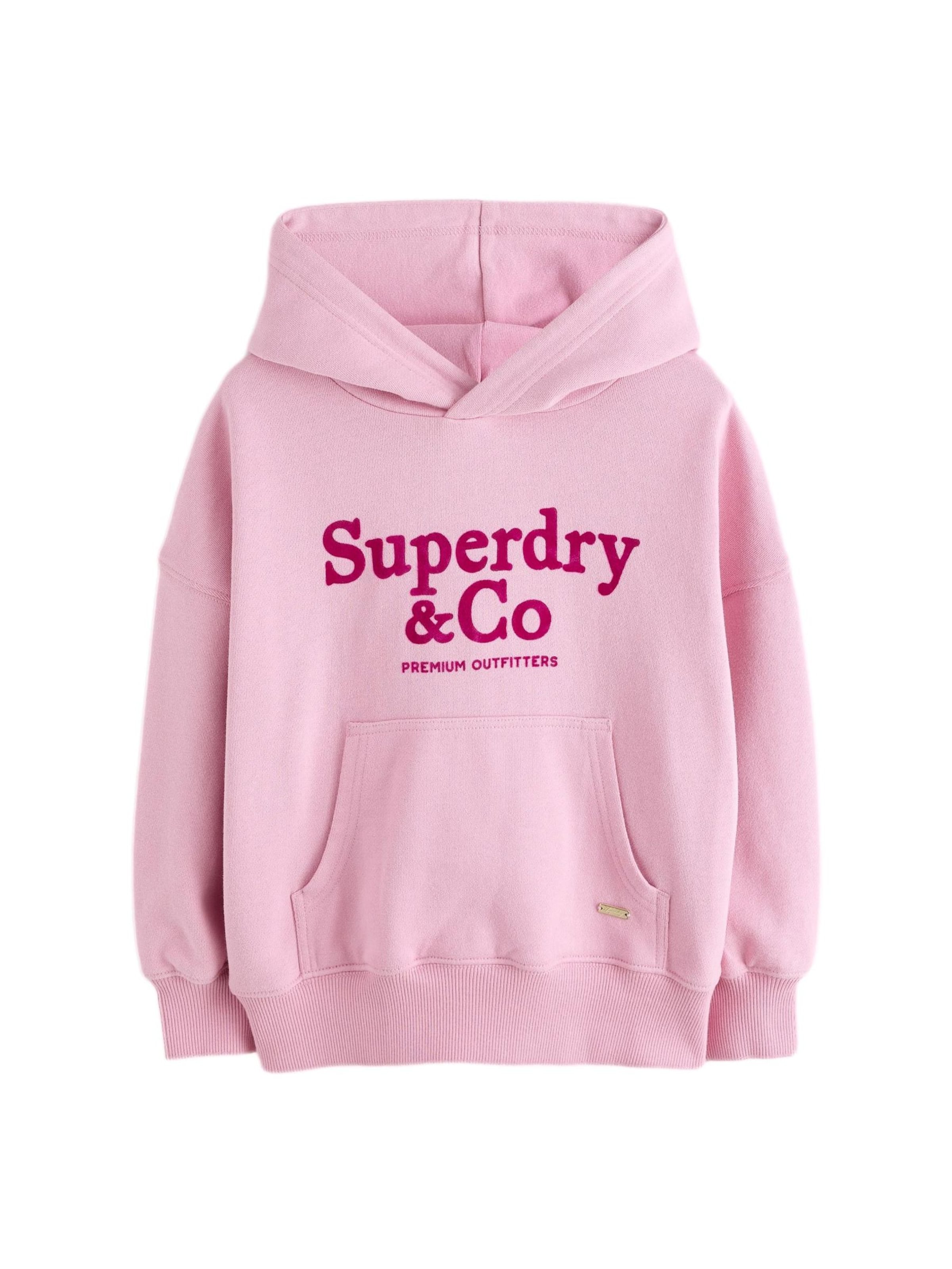 Superdry & Co Sweatshirt 'Essentials' in 98 in rosa / rot, Produktansicht