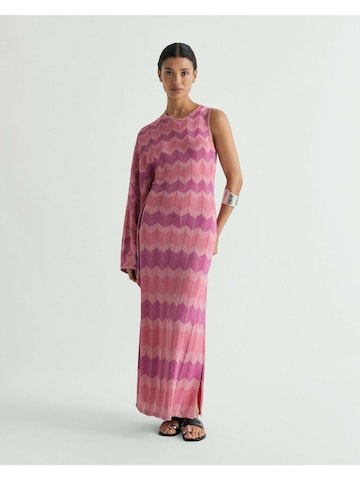 Scalpers Knit dress 'Ziggy' in Pink: front