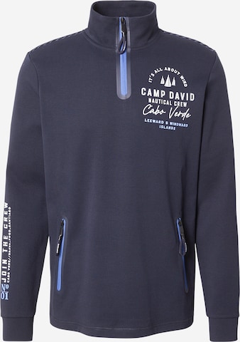 mėlyna CAMP DAVID Megztinis be užsegimo: priekis