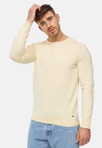INDICODE JEANS Sweater 'Gamal' in Yellow