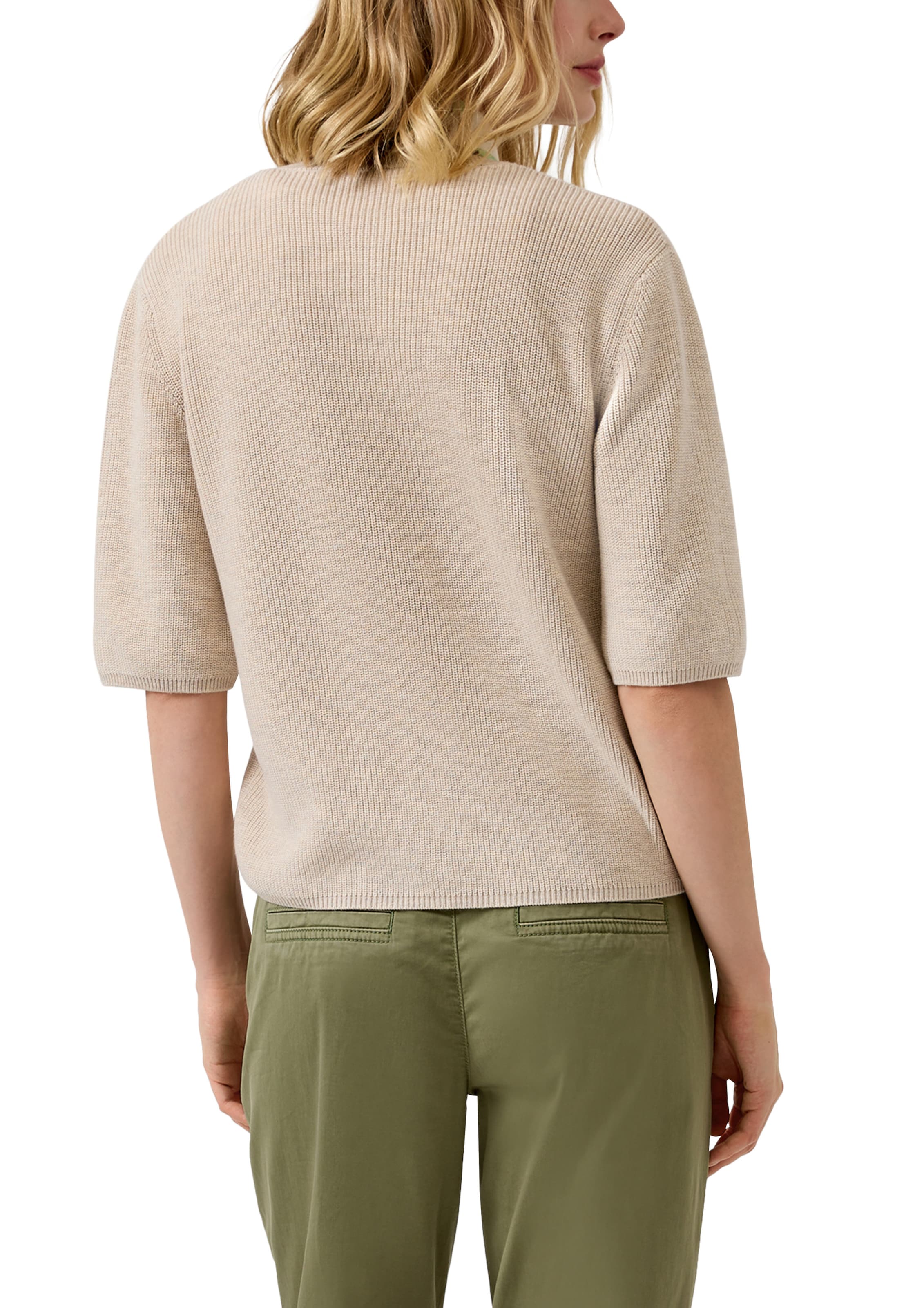 s.Oliver Red Label Plus Вязаная кофта в Бежевый