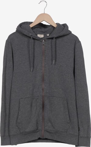 MANGO Sweatshirt & Zip-Up Hoodie in M in Grey: front
