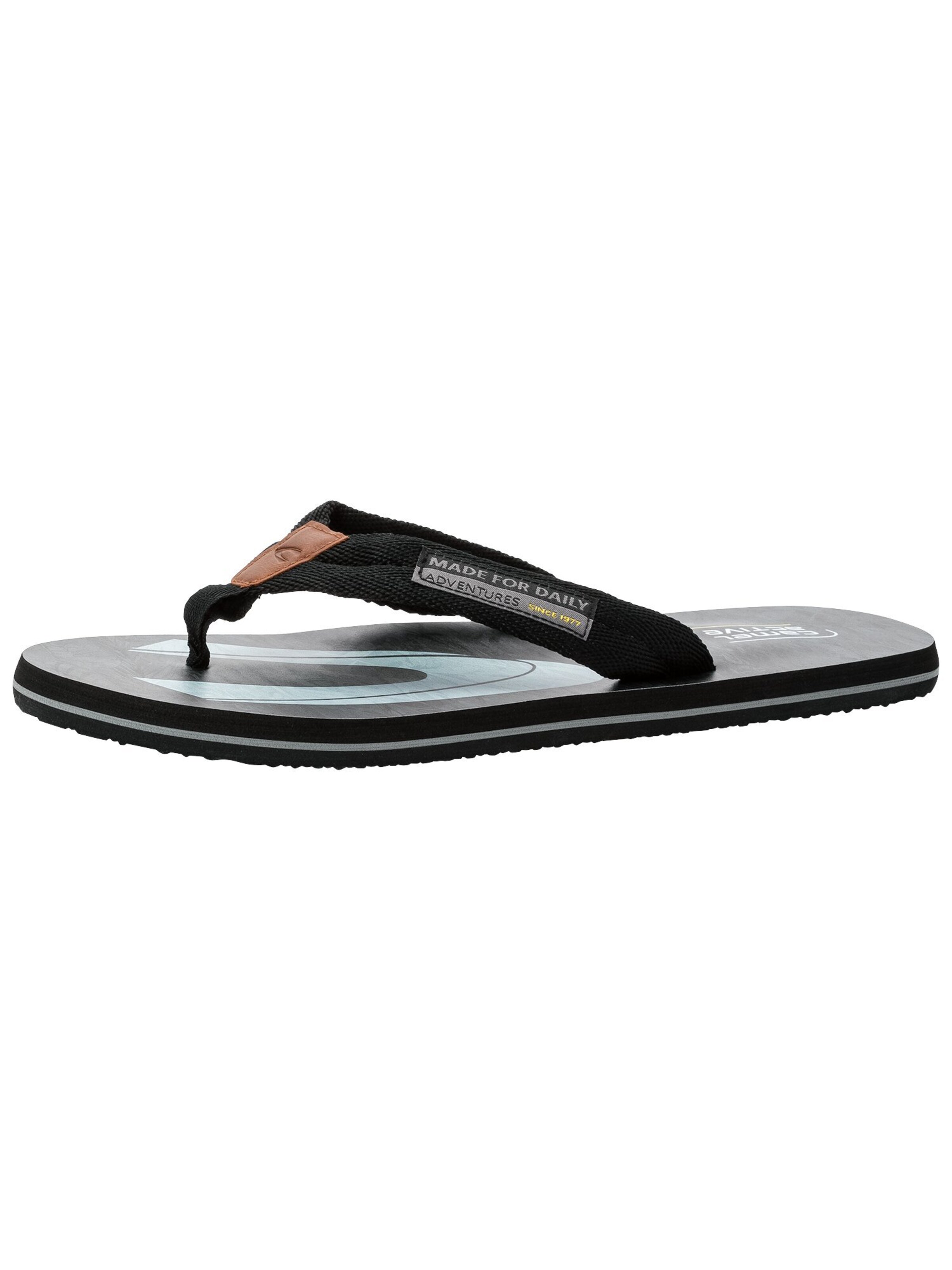CAMEL ACTIVE T-Bar Sandals in Black