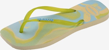 Tongs 'Square Jelly' HAVAIANAS en jaune : devant