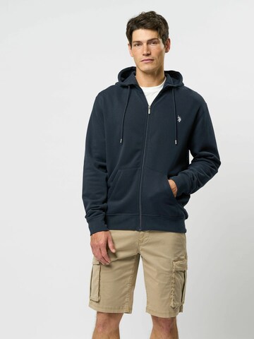 U.S. POLO ASSN. Sweatjakke 'Otto' i blå: forside