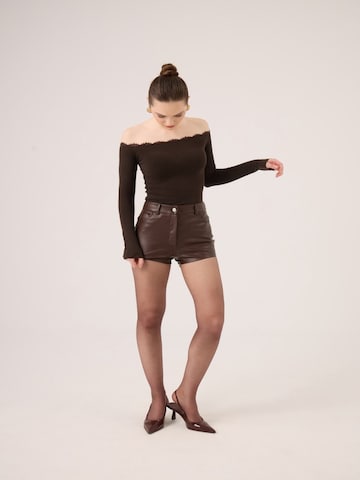 Chemisier HOLLY LOLLY en marron
