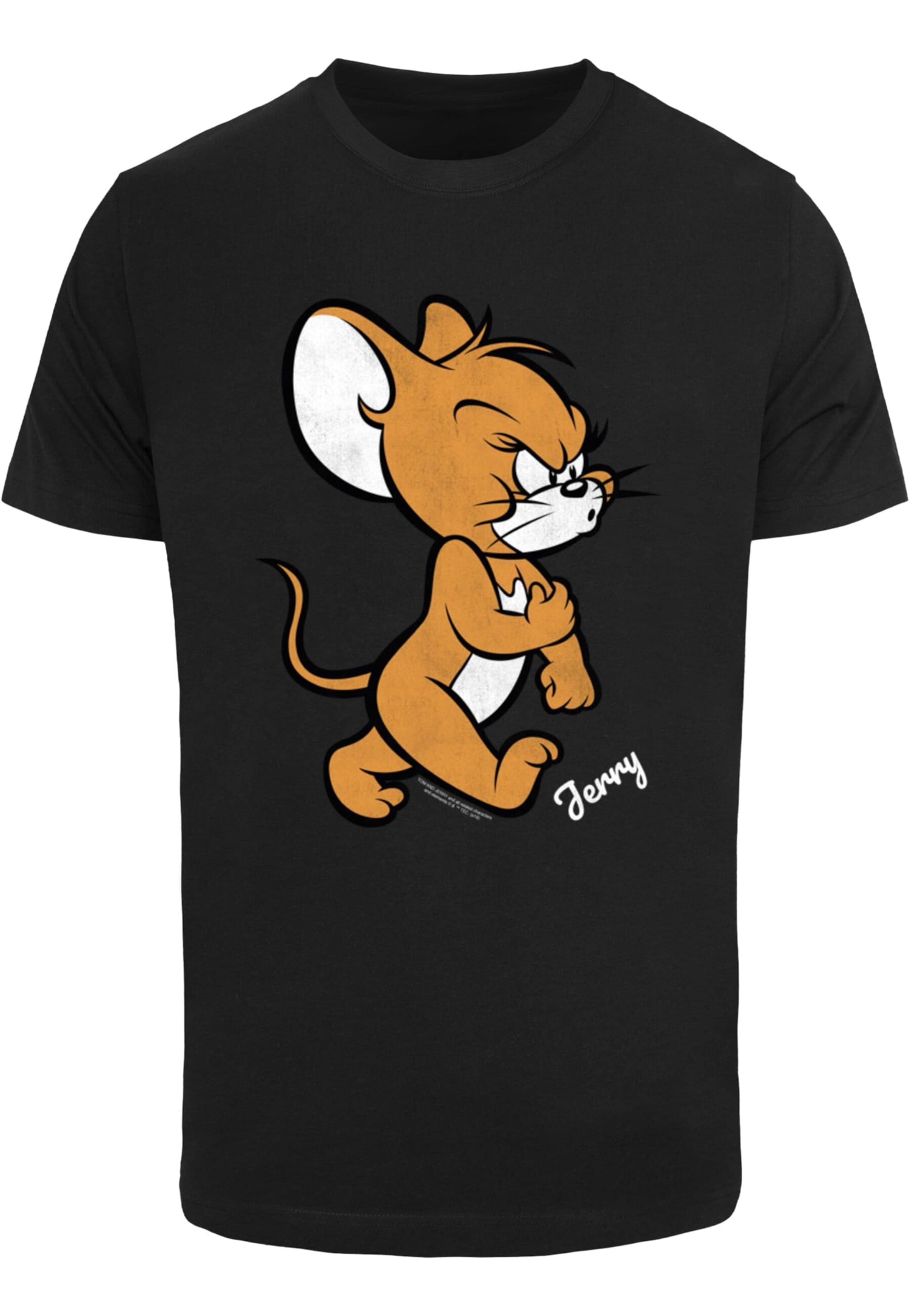 ABSOLUTE CULT Bluser & t-shirts 'Tom & Jerry - Angry Mouse' i sort: forside