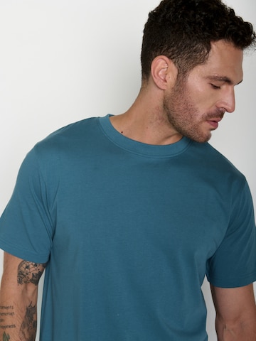 GREENBOMB T-Shirt 'Fusion Basic' in Blau