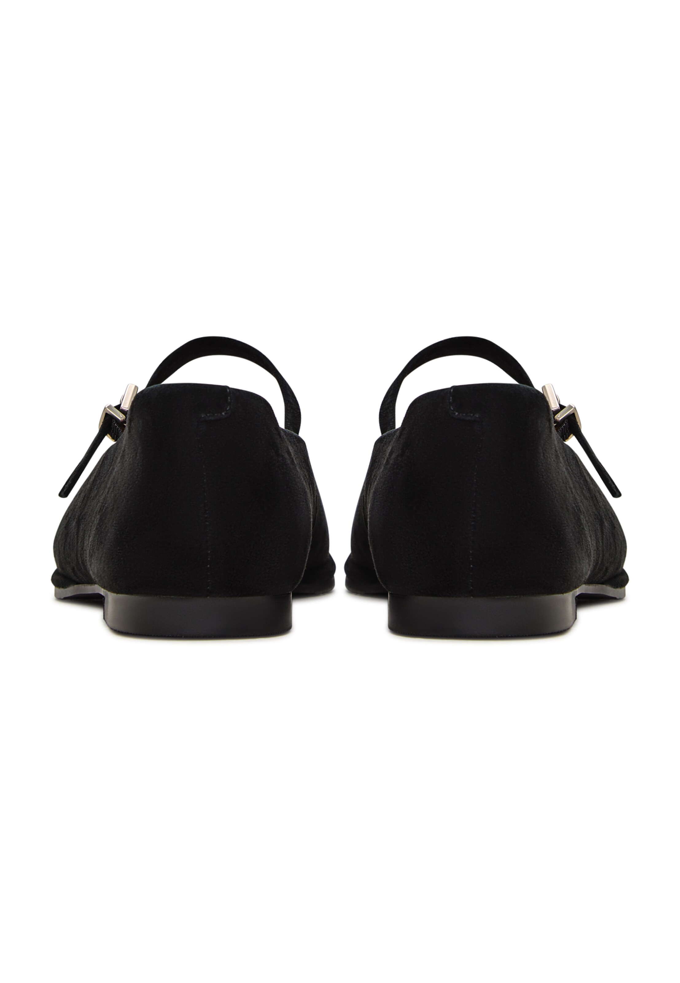 CESARE GASPARI Strap ballerina in Black
