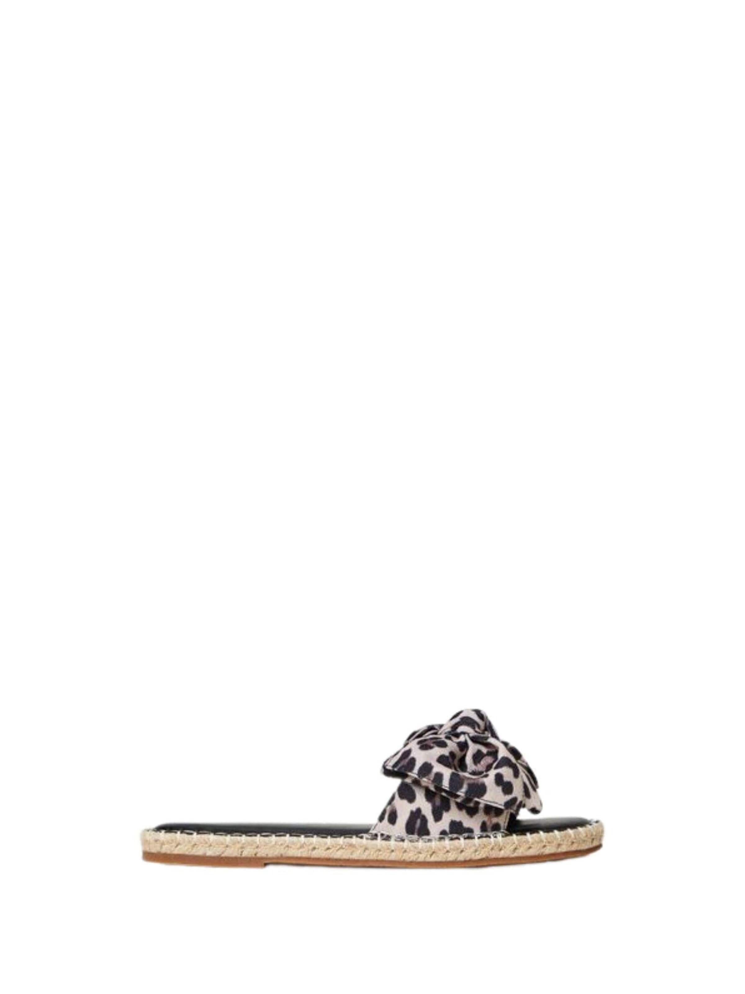Twinset Pantolette 'Slide sandals with bow' i brun: framsida