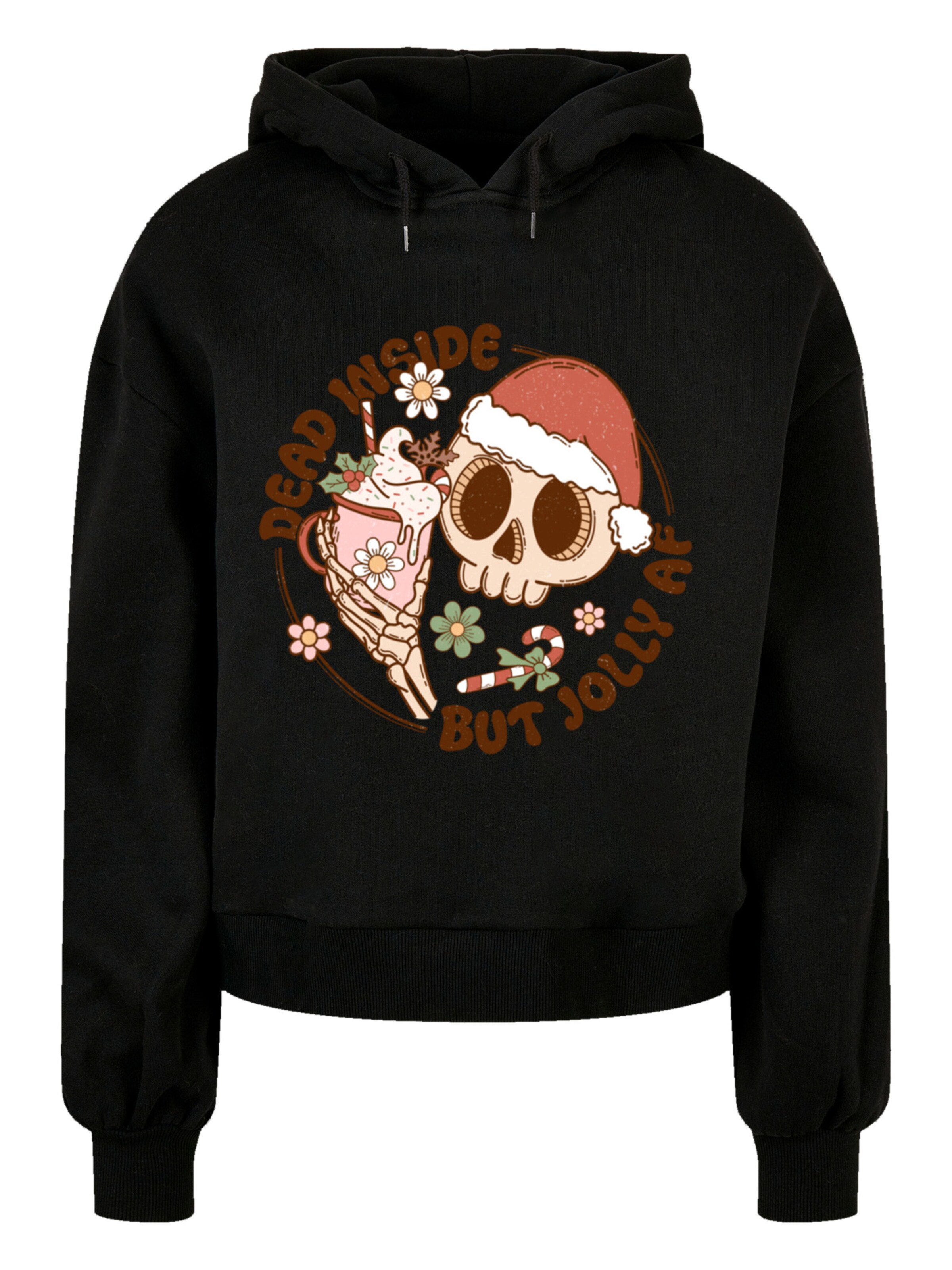 F4NT4STIC Sweatshirt in Black: front