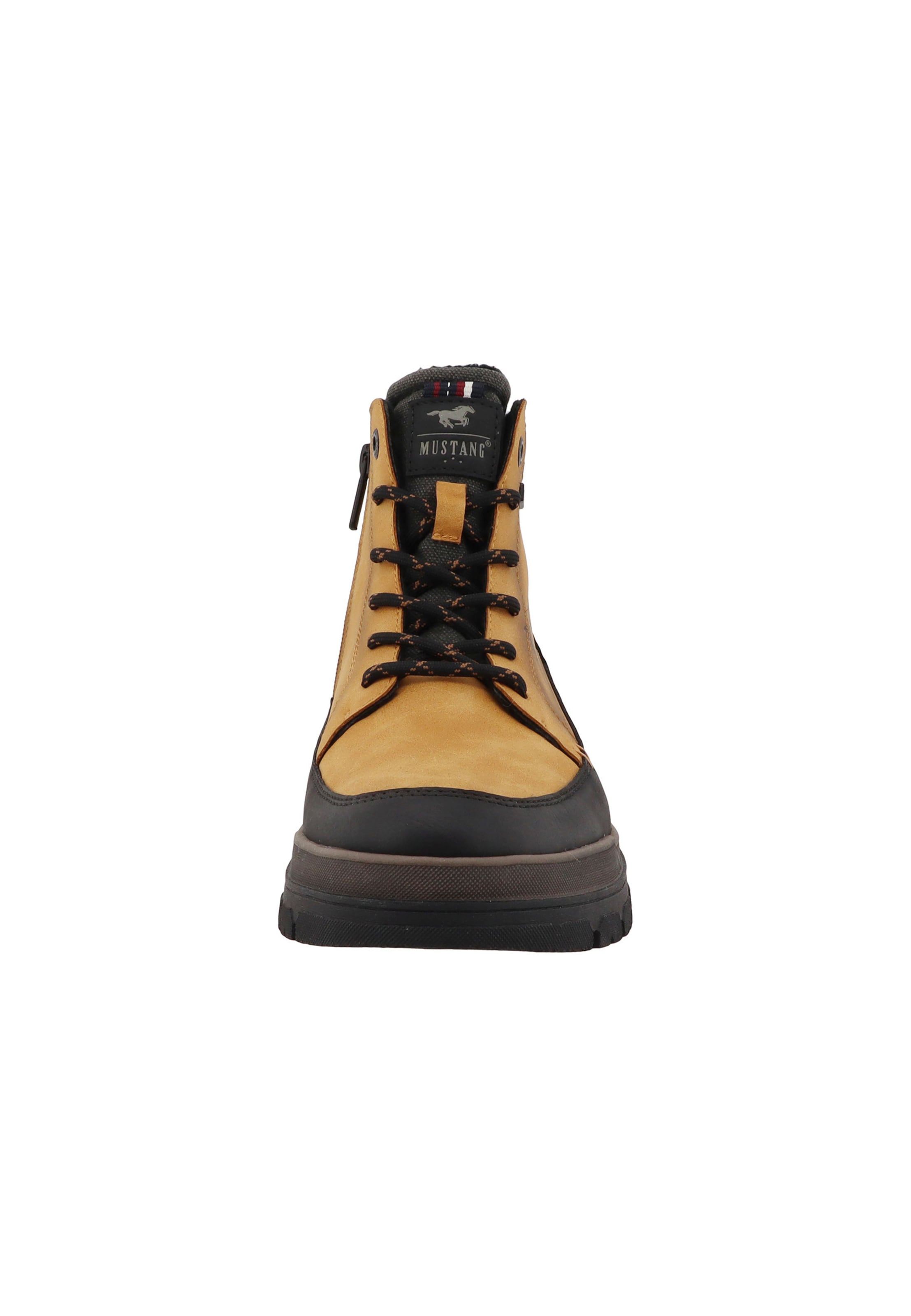 MUSTANG - Botas com atacadores em bege