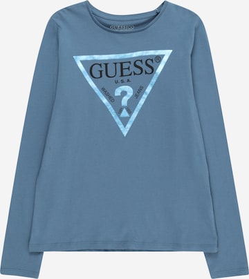 Tricou de la GUESS pe albastru: față