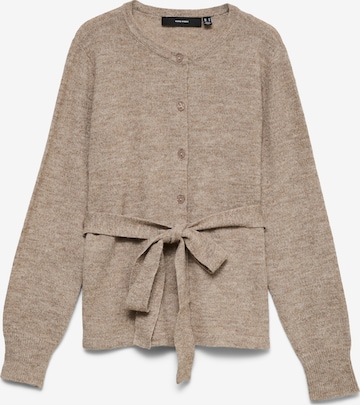 VERO MODA Knit Cardigan 'VMTEAK' in Beige: front