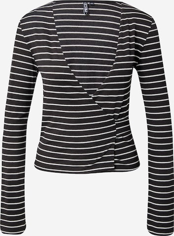 PIECES - Camiseta 'TENNA' en negro: frente