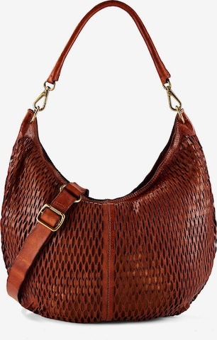 Borsa a spalla 'Anastasia' di Campomaggi in marrone: frontale