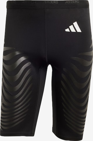 ADIDAS PERFORMANCE - Skinny Pantalón deportivo 'Adizero Control' en negro: frente