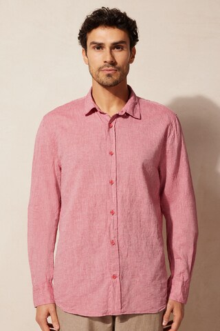 INTIMISSIMI Regular fit Button Up Shirt in Red: front
