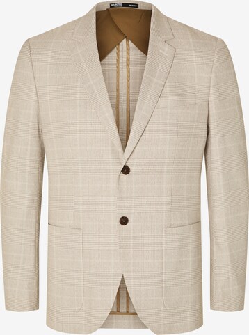 Coupe regular Veste de costume SELECTED HOMME en beige : devant