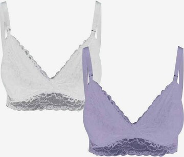 Triangle Soutien-gorge 'Sidsel' MAMALICIOUS en violet : devant