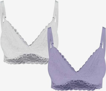 MAMALICIOUS Triangle Bra 'Sidsel' in Purple: front