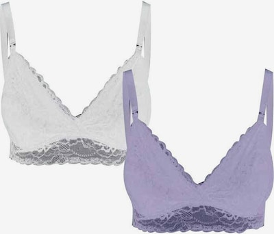 MAMALICIOUS Soutien-gorge 'Sidsel' en violet / blanc, Vue avec produit