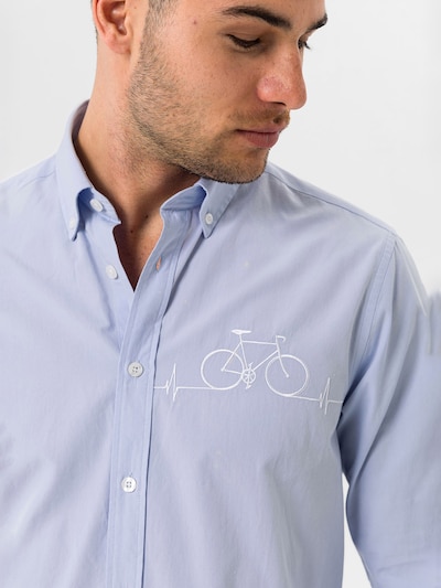 By Diess Collection Button Up Shirt in Light blue / White, Item view