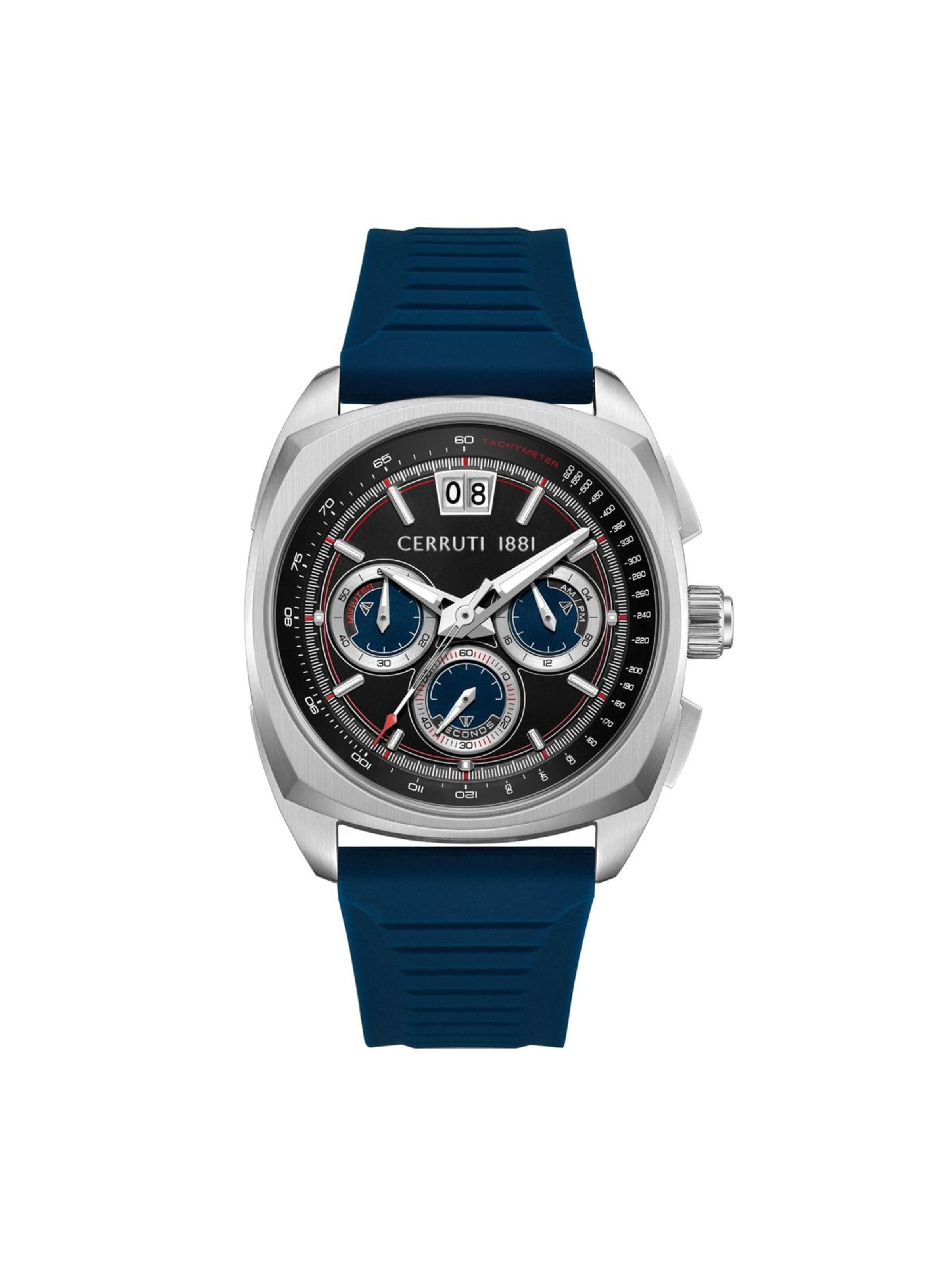 Montre à affichage analogique CERRUTI 1881 en bleu : devant