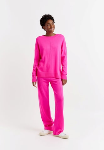 Chinti & Parker Wide Leg Bukser 'Basics' i pink