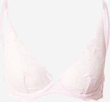 Hunkemöller Kolmio Rintaliivi 'Ingrid' värissä vaaleanpunainen: etupuoli