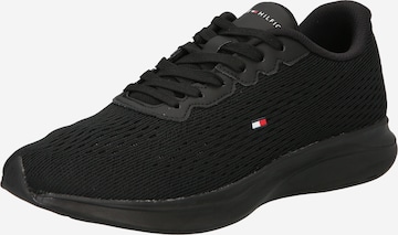 Sneaker bassa di TOMMY HILFIGER in nero: frontale