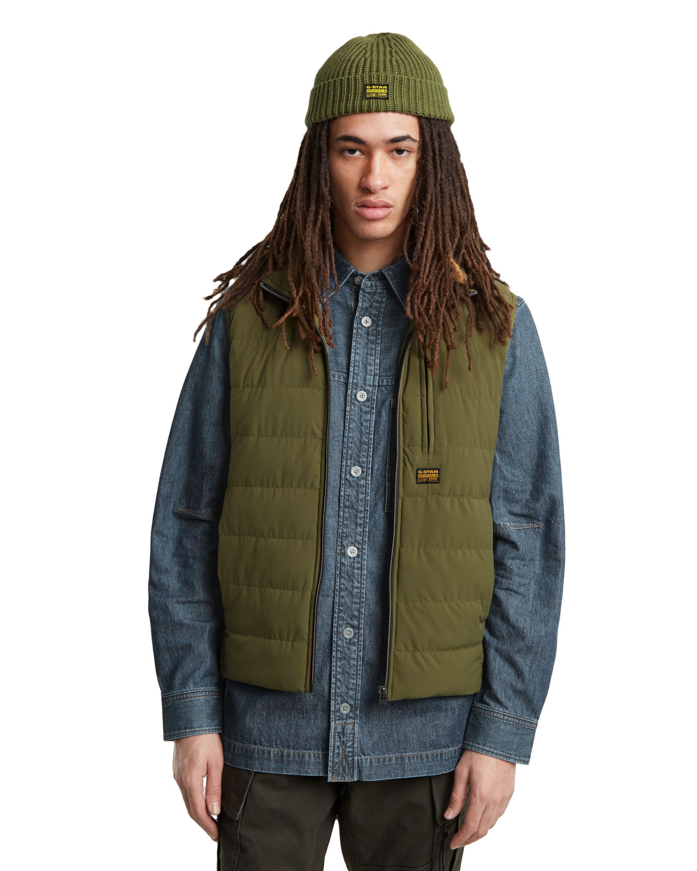 G-STAR Vest in Green: front