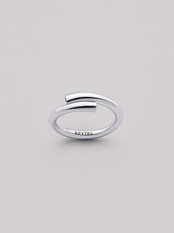 REYTEL Ring 'Line' in Silver: front