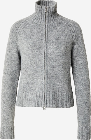 pelēks WEEKDAY Adīta jaka 'Enya': no priekšpuses