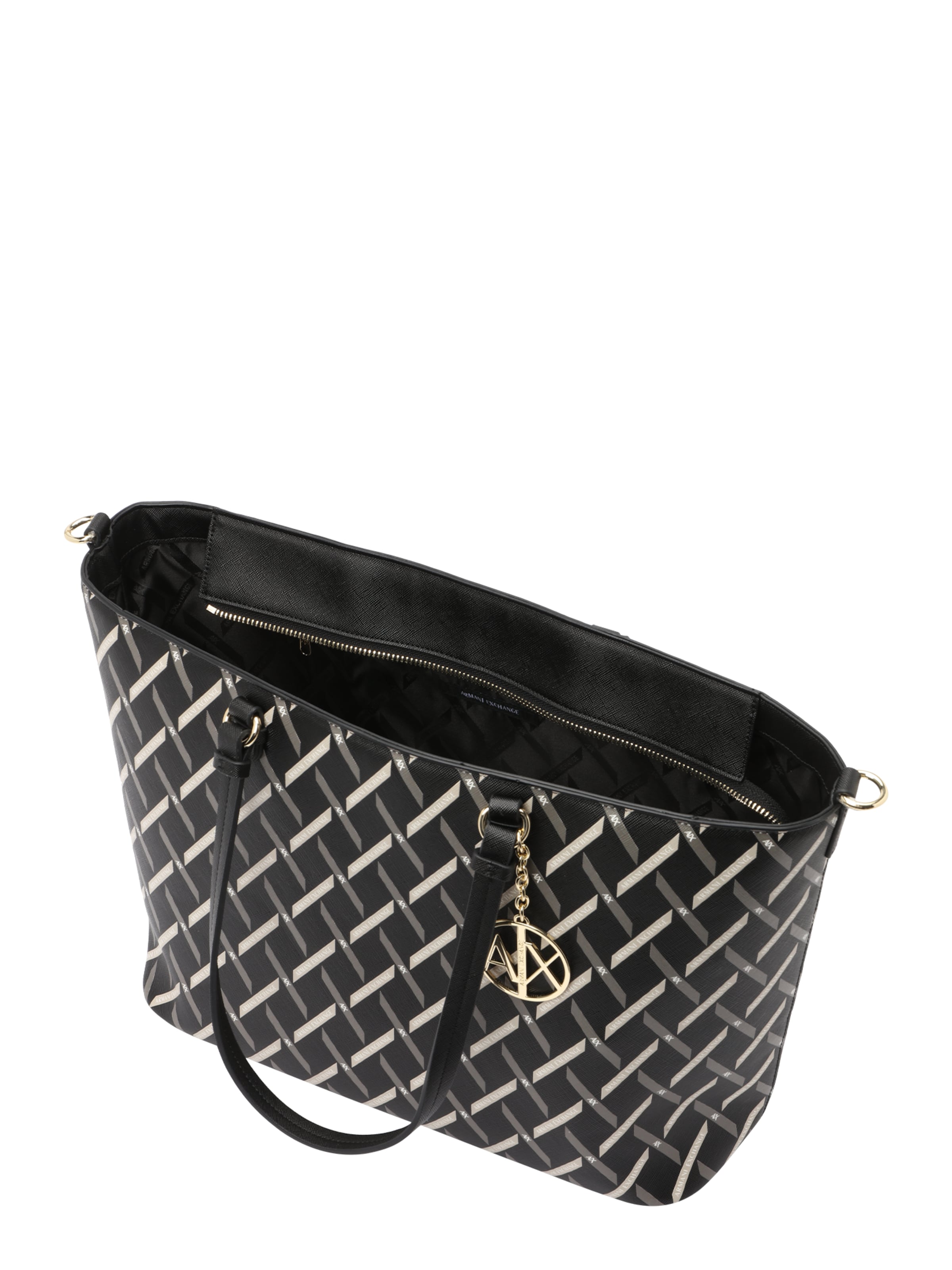 ARMANI EXCHANGE Nakupovalna torba 'GYNGER' | črna barva