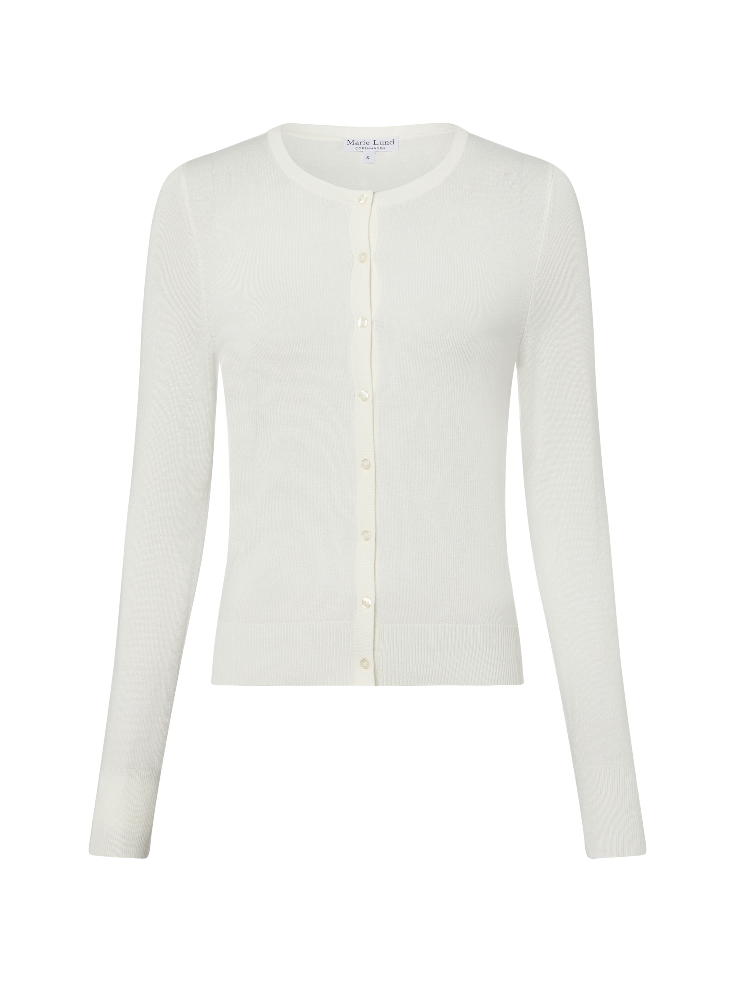 Cardigan Marie Lund en blanc : devant