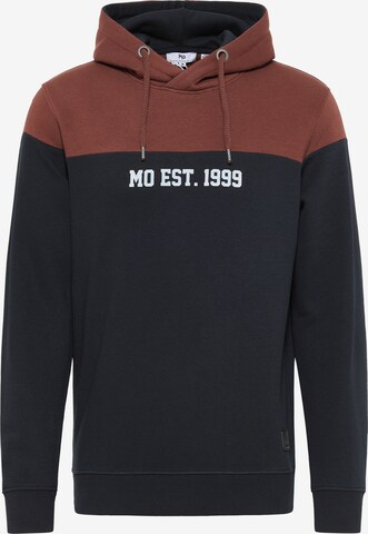 Sweat-shirt MO en bleu : devant