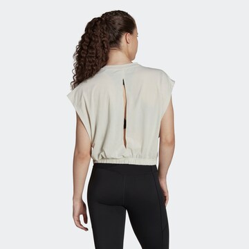 ADIDAS SPORTSWEAR Funkční tričko 'Hyperglam' – béžová