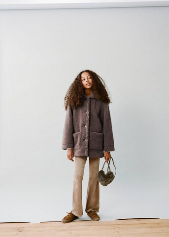 MANGO KIDS Coat in Brown