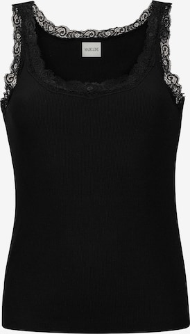 MADELEINE Top in Schwarz: Vorderseite