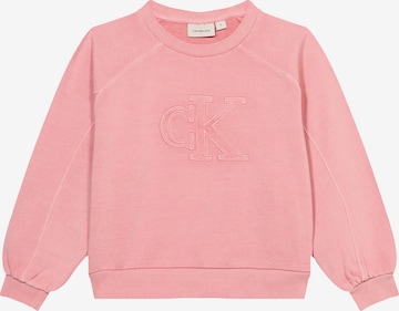 Calvin Klein Jeans Collegepaita värissä vaaleanpunainen: etupuoli