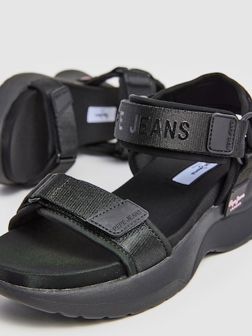Pepe Jeans Sandale ' VENUS BLOCK ' in Schwarz